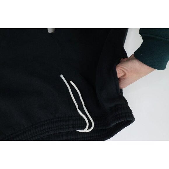 Vintage 90s Streetwear Mens Large Distressed Blank Sweatpants Joggers Black USA - Picture 7 of 16